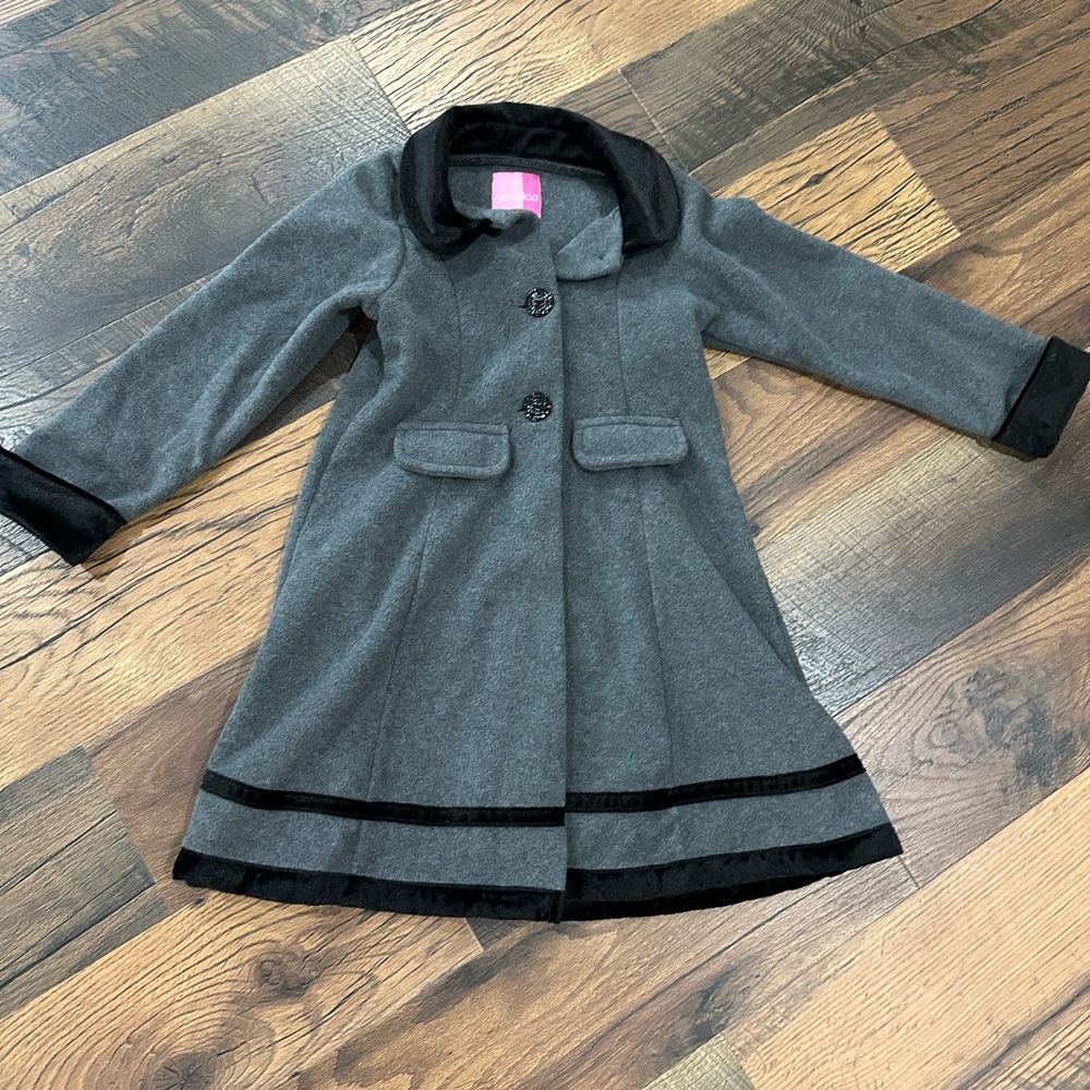 Good Lad Charcoal Coat with Black Accents